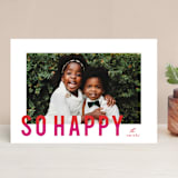 "joyful colorblock" - Retired Holiday Cards in Punchy by AK Graphics - Front