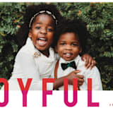 "joyful colorblock" - Retired Holiday Cards in Punchy by AK Graphics - Close-Up