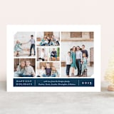 "Picture Book" - Retired Holiday Cards in Navy by Laura Condouris - Front