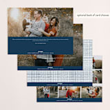 "Picture Book" - Retired Holiday Cards in Navy by Laura Condouris - Back of Card