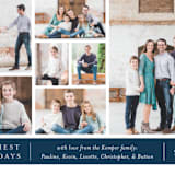 "Picture Book" - Retired Holiday Cards in Navy by Laura Condouris - Close-Up