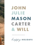 "Pile Up" - Retired Holiday Cards in Sea by Alaina Cherup - Close-Up