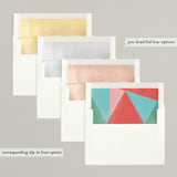 "A Block of Joy" - Retired Holiday Cards in Candy Apple by Erin Niehenke - Envelope Liners