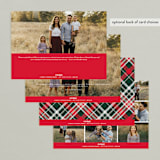 "Classically" - Retired Holiday Cards in Poinsettia by Melanie Kosuge - Back of Card