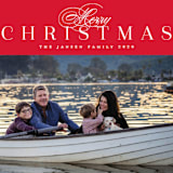 "Classically" - Retired Holiday Cards in Poinsettia by Melanie Kosuge - Close-Up