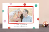 "Polka Dot Days" - Retired Holiday Cards in Apple Candy by Corinne Malesic - Front