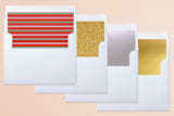 "Polka Dot Days" - Retired Holiday Cards in Apple Candy by Corinne Malesic - Envelope Liners