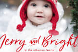 "just merry and bright" - Retired Holiday Cards in Holly by Michelle Poe - Close-Up