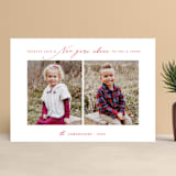 "THE JOYS" - Retired Holiday Cards in Cardinal by Melanie Kosuge - Front