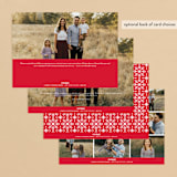 "THE JOYS" - Retired Holiday Cards in Cardinal by Melanie Kosuge - Back of Card