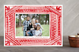 "Painted Border" - Retired Holiday Cards in Crimson by Katharine Watson - Front
