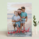 "It really is a wonderful life" - Retired Holiday Cards in Cardinal by Leah Ragain - Front