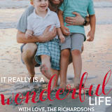 "It really is a wonderful life" - Retired Holiday Cards in Cardinal by Leah Ragain - Close-Up
