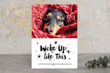 "Woke Up Like This" - Retired Holiday Cards in Noir by Joanne James - Front