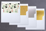 "Dog's Year in Review" - Retired Holiday Cards in Spearmint by 2birdstone - Envelope Liners