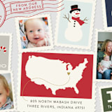 "Postmark" - Retired Holiday Cards in Fog by Sarah Brown - Close-Up