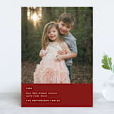 "Cold Winter, Warm Heart" - Retired Holiday Cards in Candycane by Bramble Studio - Front