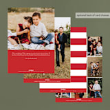 "Snow Merry" - Retired Holiday Cards in Cardinal by Jessica Williams - Back of Card