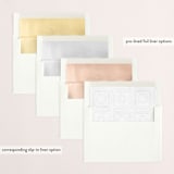 "Simple Message" - Retired Holiday Cards in Dove by Anelle Mostert - Envelope Liners