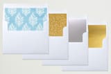 "Watercolor Winter" - Retired Holiday Cards in Sky by Denise Wong - Envelope Liners