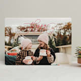 "Jubilantly" - Retired Holiday Cards in Ruby by Lauren Chism - Front
