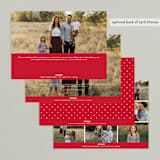 "Jubilantly" - Retired Holiday Cards in Ruby by Lauren Chism - Back of Card