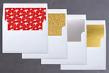 "Extra Merry This Year" - Retired Holiday Cards in Ruby by Makewells - Envelope Liners
