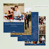 "tidings of love" - Retired Holiday Cards in Royal by Angela Garrick - Back of Card