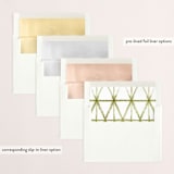 "drift" - Retired Holiday Cards in Moss by Tanya Lee of Frooted Design - Envelope Liners