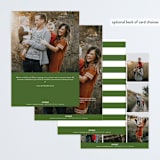 "Happiest Holidays Script" - Retired Holiday Cards in Evergreen by GeekInk Design - Back of Card