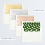"Happiest Holidays Script" - Retired Holiday Cards in Evergreen by GeekInk Design - Envelope Liners