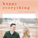 "Just Happy!" - Retired Holiday Cards in Clementine by Keena Grace - Close-Up