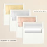 "Squared" - Retired Holiday Cards in Onyx by Genna Blackburn - Envelope Liners