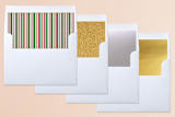 "Jingle Bones" - Retired Holiday Cards in Walnut by Pine Street Creative - Envelope Liners