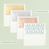 "Merrily Ever After" - Retired Holiday Cards in Evergreen by Makewells - Envelope Liners