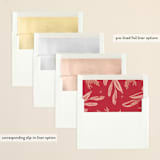 "Edition" - Retired Holiday Cards in Berry by Leah Bisch - Envelope Liners