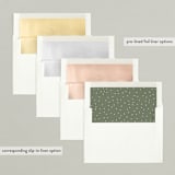 "Make Your Own Joy" - Retired Holiday Cards in Evergreen by Sarah Brown - Envelope Liners