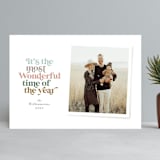 "Most Wonderful" - Retired Holiday Cards in Latte by Jennifer Wick - Front