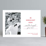 "Hindsight" - Retired Holiday Cards in Cherry by Megan Davis - Front
