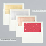 "Hindsight" - Retired Holiday Cards in Cherry by Megan Davis - Envelope Liners