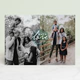 "Love and Joy" - Retired Holiday Cards in Ice by chica design - Front