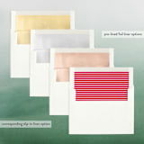 "Season of Love" - Retired Holiday Cards in Raspberry by Three Kisses Studio - Envelope Liners
