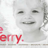 "Cherry Merry" - Retired Holiday Cards in Cherry by Denise Malacrea - Close-Up