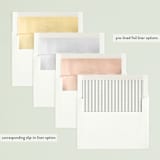 "Married Little Heart" - Retired Holiday Cards in Silver by Roxy Cervantes - Envelope Liners