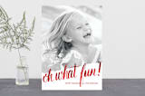 "Oh What Water Color" - Retired Holiday Cards in Cardinal by Ashley Ottinger - Front