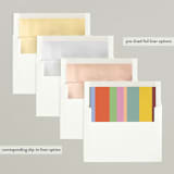 "Joyful Blocks" - Retired Holiday Cards in Gumdrop by Julie Murray - Envelope Liners