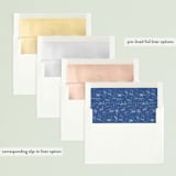 "Peace for You" - Retired Holiday Cards in Snowy Day by Meg Gleason - Envelope Liners
