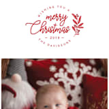"Merriness" - Retired Holiday Cards in Ruby by Sharon O. - Close-Up