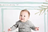 "Joyous Watercolor Frame" - Retired Holiday Cards in Celadon by fatfatin - Close-Up
