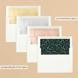 "Eight tiny reindeer" - Retired Holiday Cards in Evergreen by Paper Sun Studio - Envelope Liners